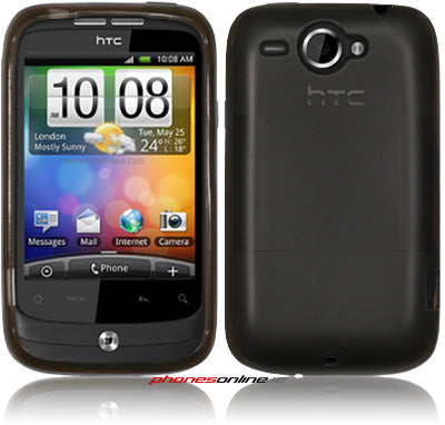 HTC Wildfire Gel Case Grey - Durable Shockproof Silicone Cover for HTC Wildfire - Perfect for Everyday Protection & Grip