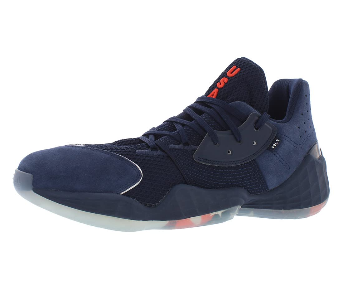 adidas Men's Harden Vol.4 Basketball Shoes - Lightweight Performance Sneakers for Casual Wear & Court Play - Blue | Ideal for Basketball Training, Gym Workouts & Street Style Fashion