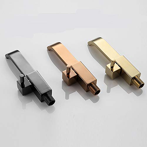 Modern Wall Mounted Single Handle Bathroom Sink Faucet - Hot & Cold Water Solid Brass Vanity Faucet with Chrome Finish | Perfect for Small Bathrooms, Powder Rooms & Contemporary Home Decor