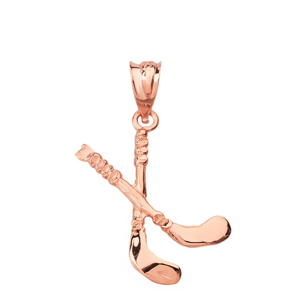 3D Hockey Stick Charm Pendant - Winter Sports Jewelry for Hockey Fans - Perfect for Necklaces, Bracelets & Keychains