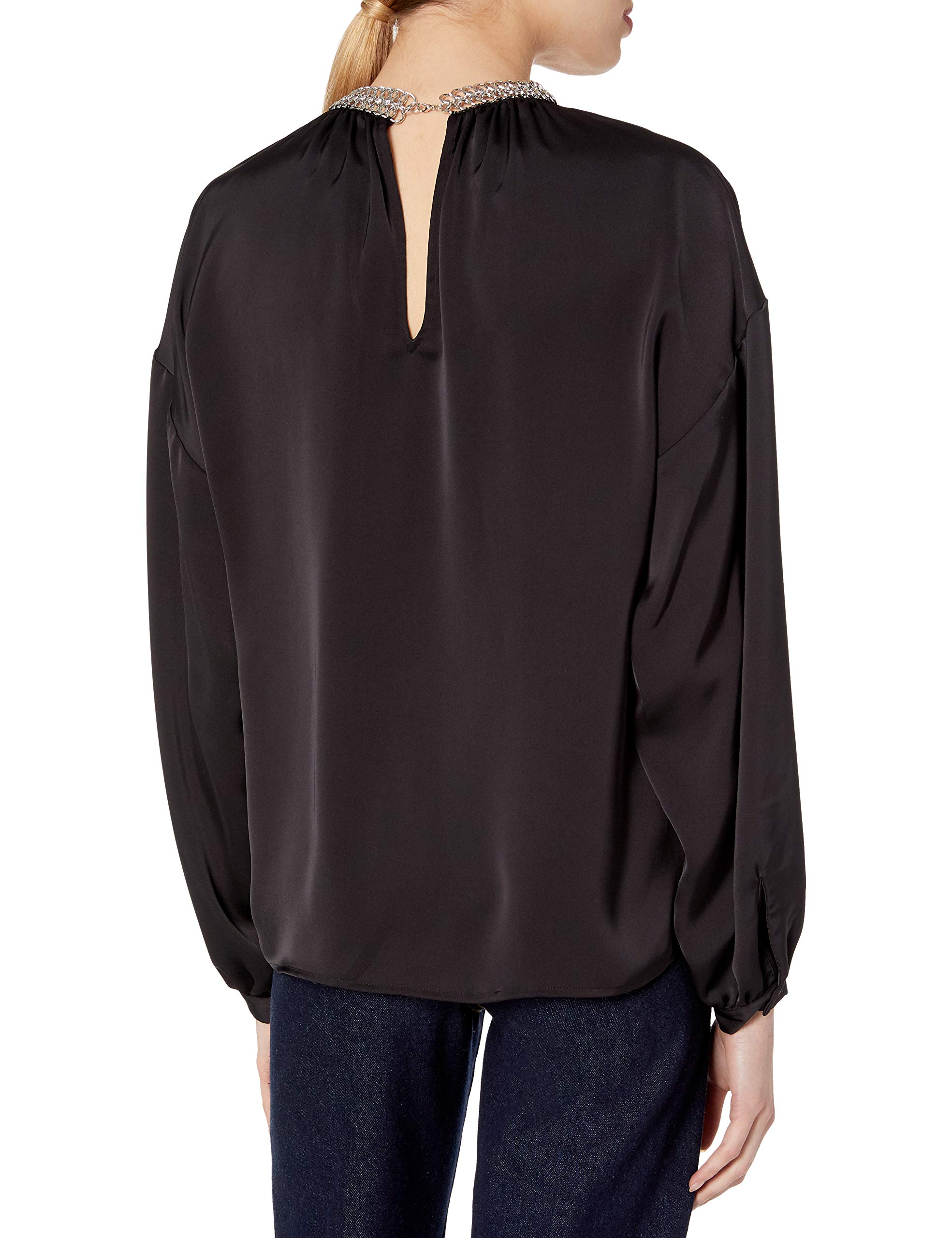 Ramy Brook Women's Long Sleeve Blouse - Elegant Button Down Shirt for Work & Casual Wear | Office Outfit & Date Night Top | Comfortable Stretch Fabric for All-Day Wear