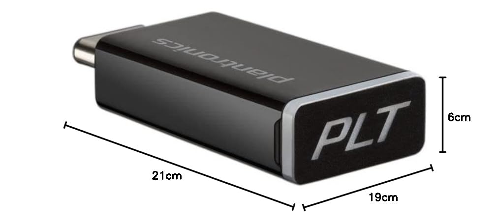 Poly Sync 20+ Bluetooth Speakerphone - Portable Conference Speaker with Noise Cancelling & Echo Reduction - USB-A Bluetooth Adapter for PC/Mac/Smartphone - Perfect for Home Office, Remote Work & Video Conferencing