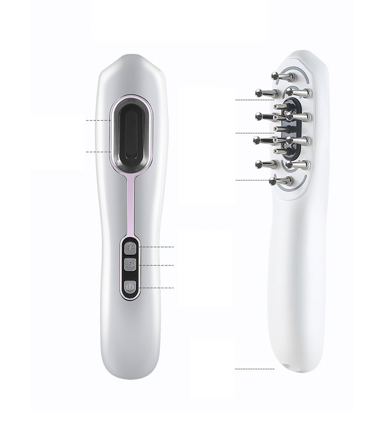 Professional Microcurrent RF Hair Care Device for Hair Growth & Scalp Health - At-Home Salon Treatment for Thicker, Stronger Hair