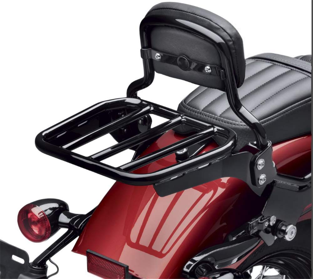 HTTMT US-TGHD-BR-R007-BK Sport Luggage Rack for Holdfast Sissy Bar Upright - Black - Compatible with 2018 & Later FLDE, FLHC, FLHCS, FLSL, FXBB Models - Perfect for Motorcycle Travel & Storage Accessories