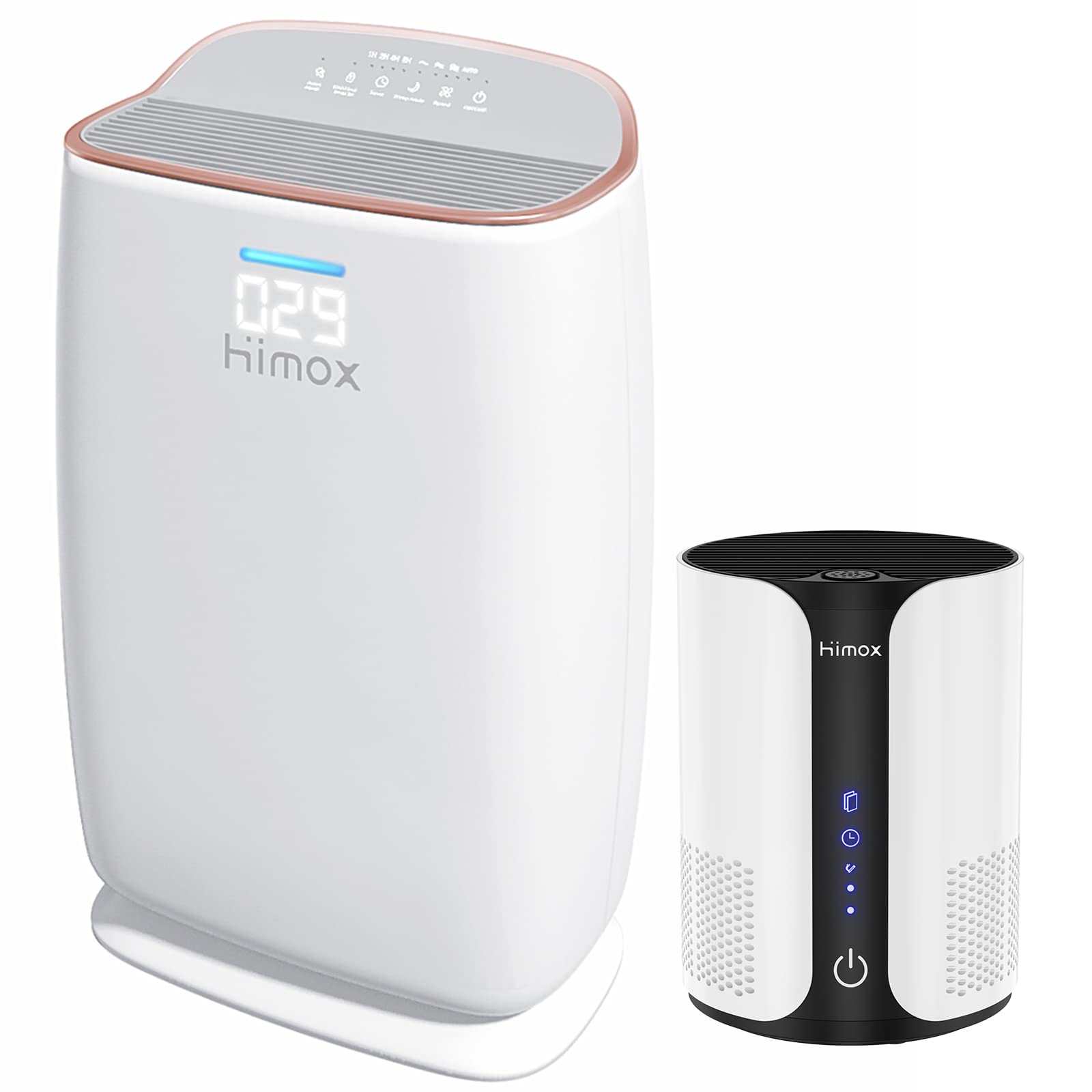 HIMOX HEPA Air Purifier for Pets - Removes 99.97% of Dust, Smoke, Pet Dander, Mold & Pollen | Ultra Quiet for Bedroom, Office & Classroom | Ideal for Pet Owners & Allergy Sufferers