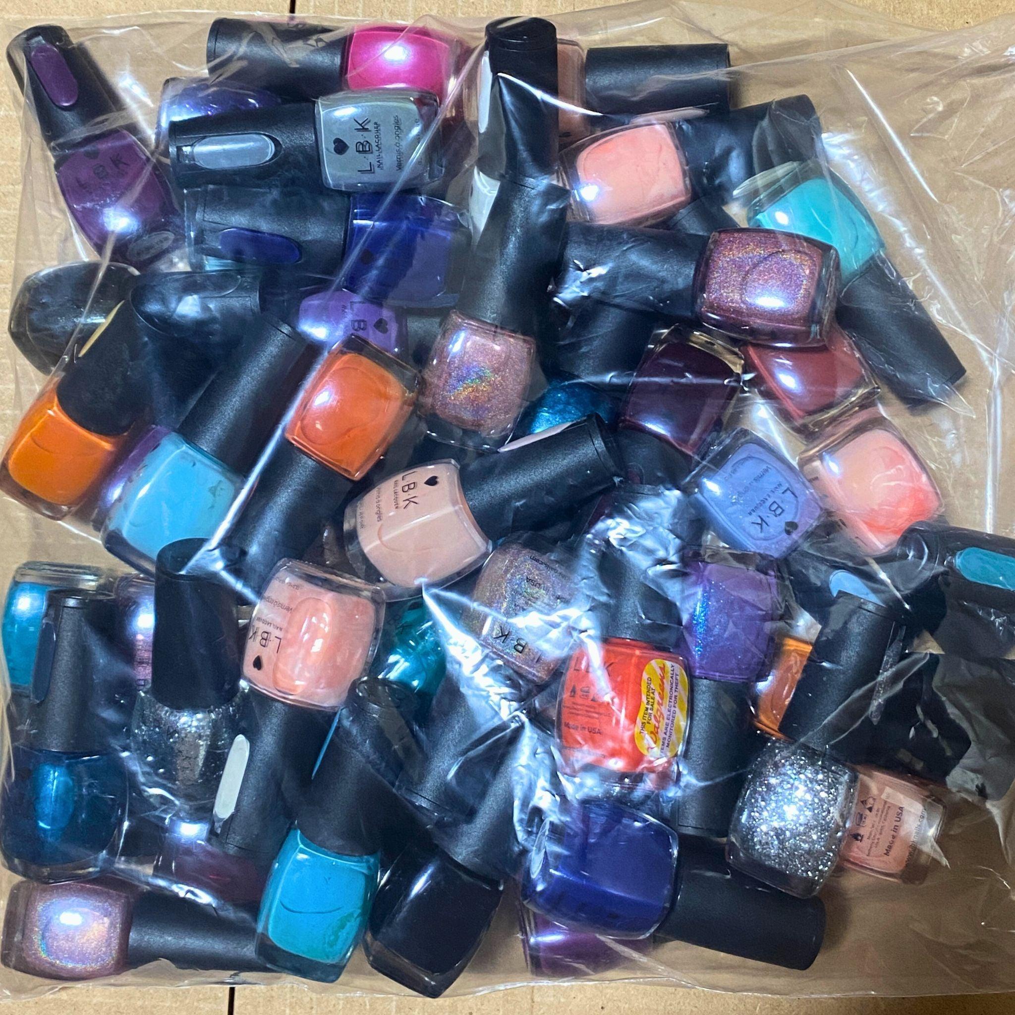 LBK Assorted Color Nail Polish Set - 50 Pieces for Salon, Home Manicure & Nail Art | Long Lasting & Vibrant Shades