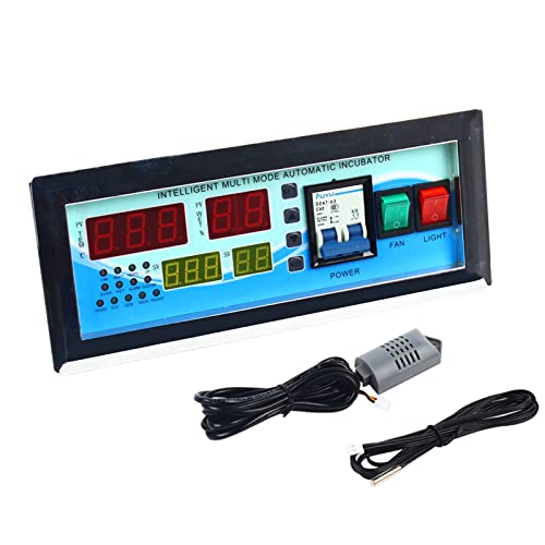 Smart Egg Incubator Controller Kit with Thermostat & Humidity Sensor – Automatic Temperature & Humidity Control for Poultry Hatching – Perfect for Chicken, Duck, Quail, and Goose Egg Incubation