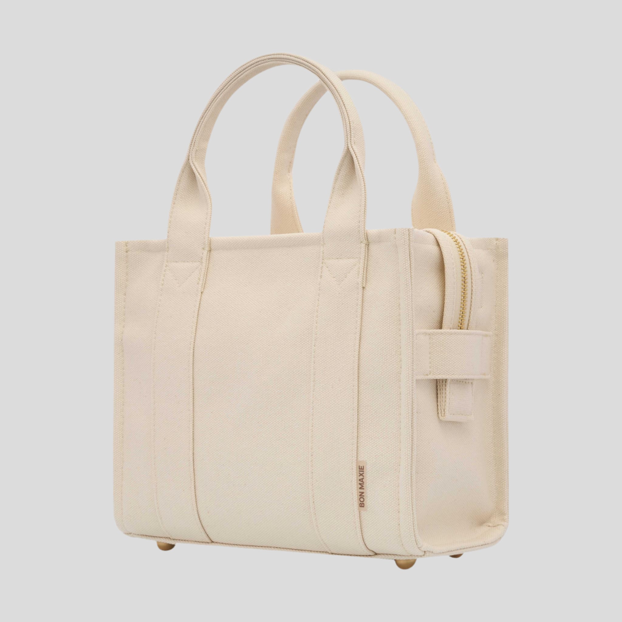 Stylish Micro Bon Vivant Structured Tote Bag in Natural - Perfect for Work, Travel & Everyday Use