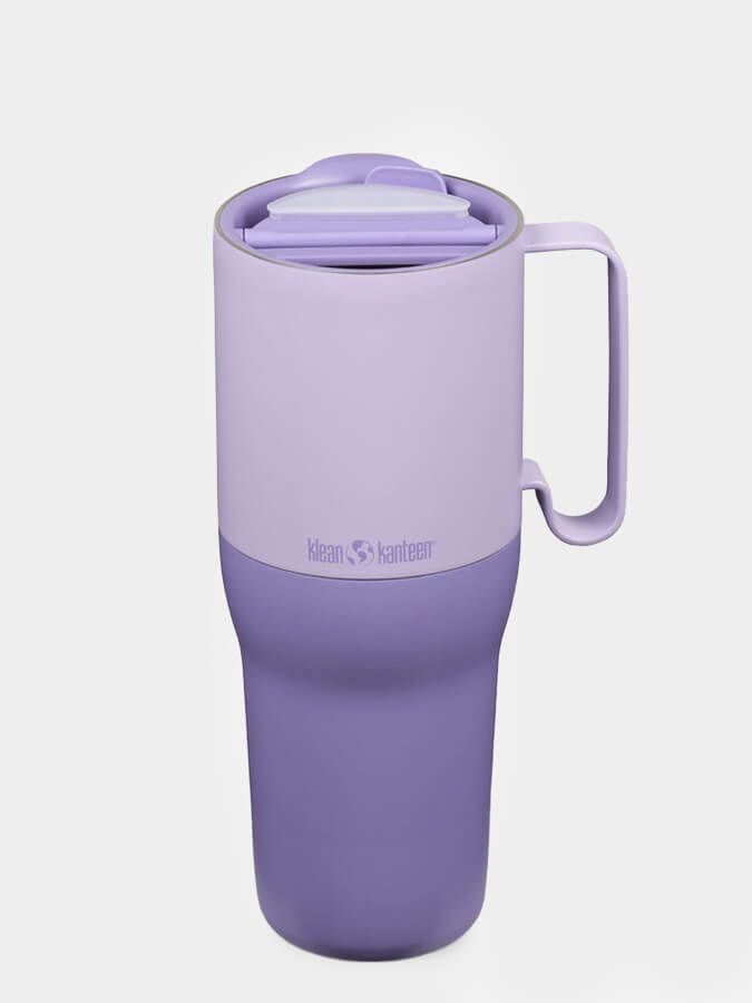 Klean Kanteen Rise 36oz (1065ml) Stainless Steel Tumbler with Straw Lid - Insulated Travel Mug for Hot & Cold Drinks, Perfect for Office, Gym, Hiking and Outdoor Activities