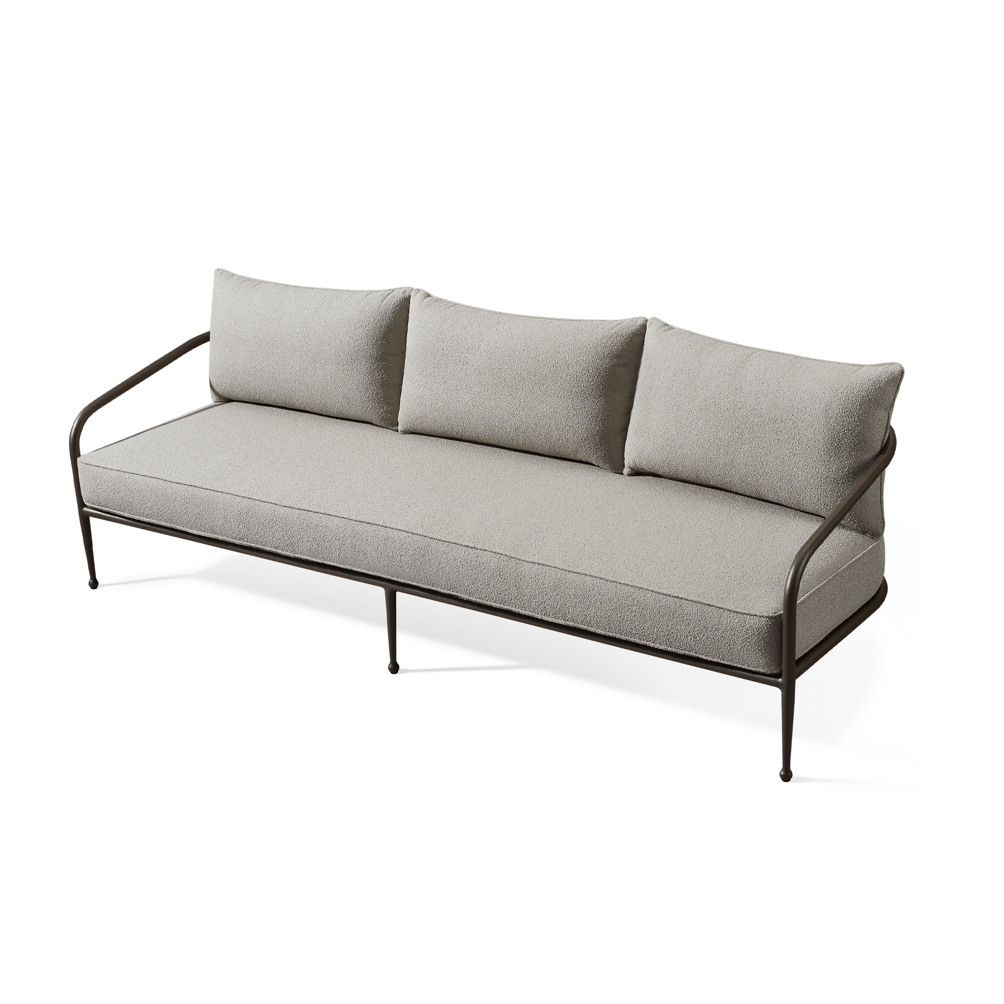 Andre 3-Seater Modern Sofa - Comfortable Fabric Couch for Living Room, Lounge & Family Room - Perfect for Small Spaces & Apartment Decor
