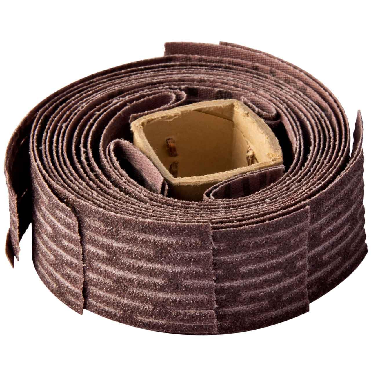 Norton 8834112055 1x19 Inch Merit Sand-O-Flex AO Glue Bond Medium Grit Scored Wheel Refill, 100 Grit, 10 Pack - Perfect for Metal Finishing, Wood Sanding & Industrial Applications