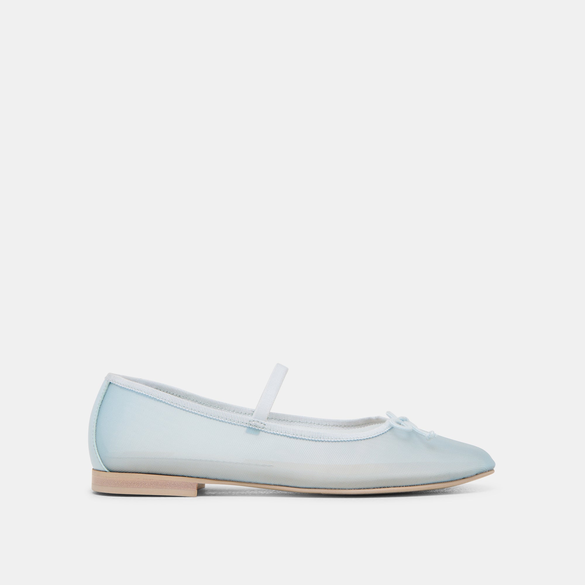 Cadel Ballet Flats for Women - Ice Blue Mesh Comfortable Slip-On Shoes for Casual Wear, Office & Dance