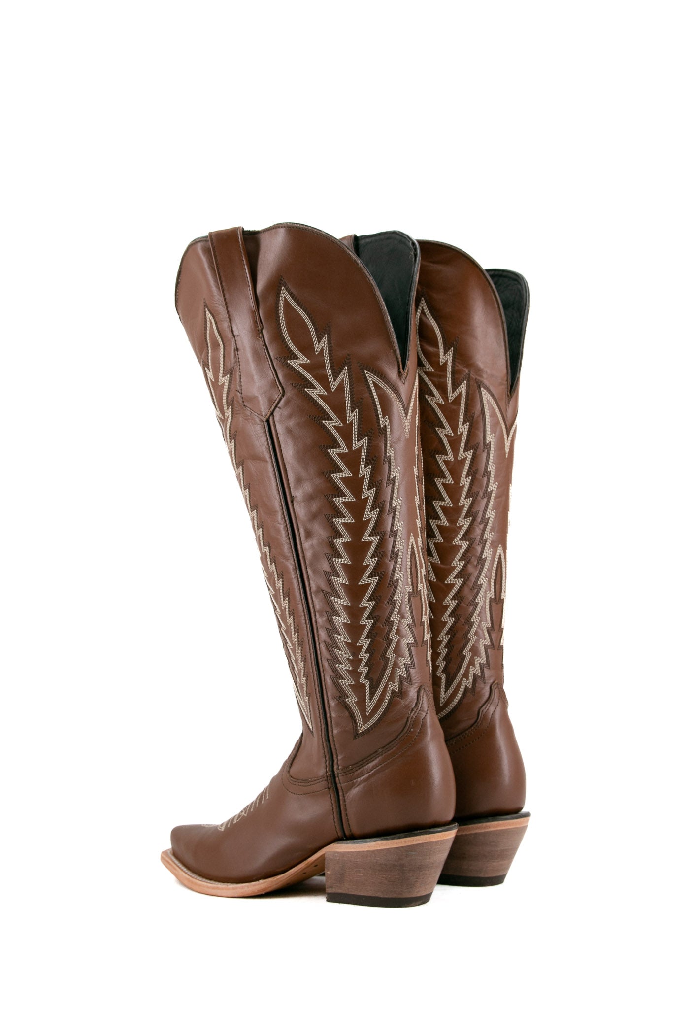 Valentina Tall Wide Calf Snip Toe Cowgirl Boots for Women - Comfortable Western Riding Boots for Country Dancing & Outdoor Adventures