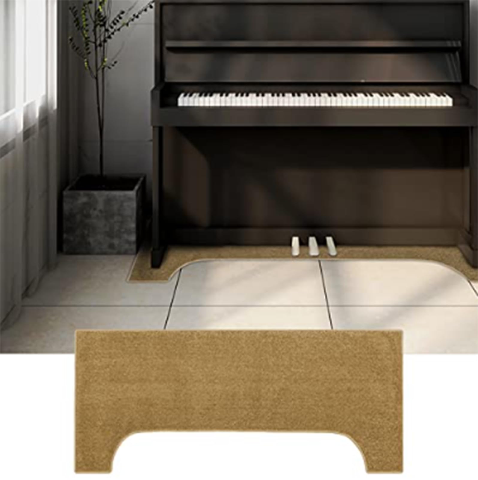 Premium Soundproof Rug for Upright Piano - 63