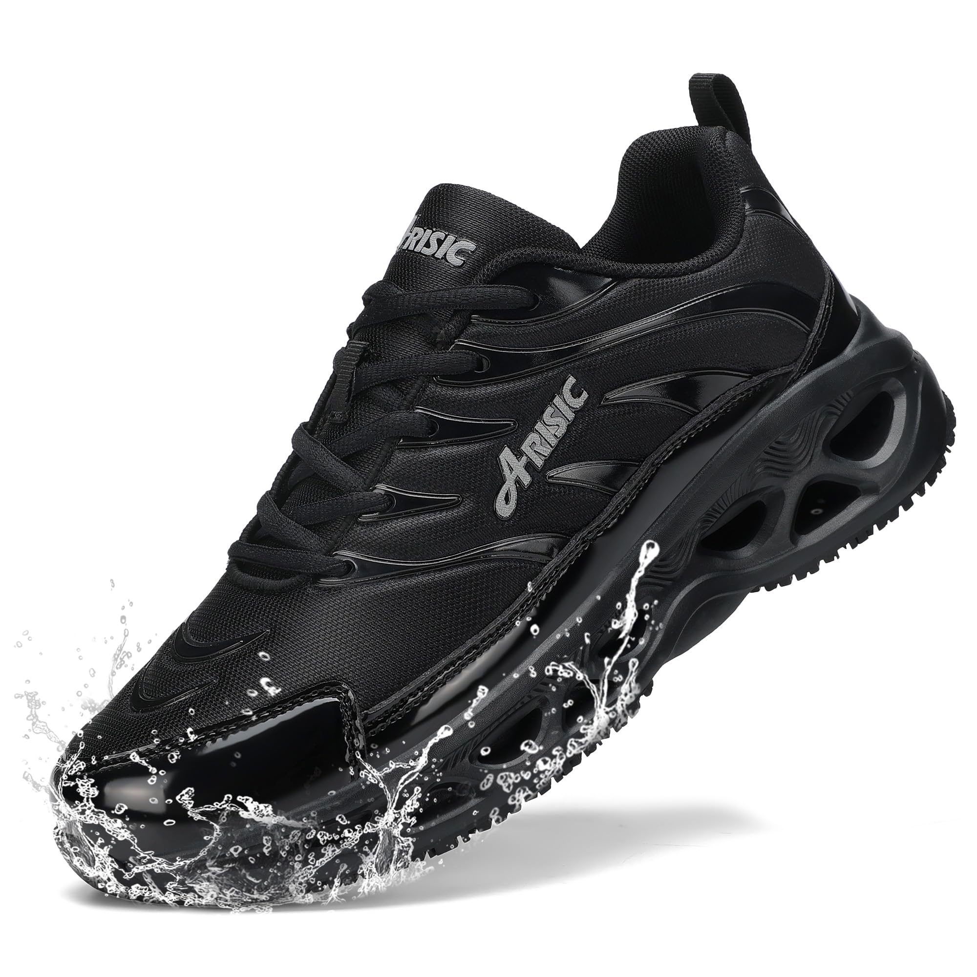 Slip-Resistant Work Shoes for Men & Women - Waterproof Non-Slip Sneakers with Breathable Comfort - Ideal for Restaurant Chefs, Kitchen Staff & Daily Walking Use