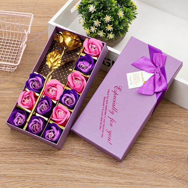Eternal Rose Gift Box - Preserved Real Roses in Elegant Box, Perfect for Anniversary, Valentine's Day & Romantic Gifts