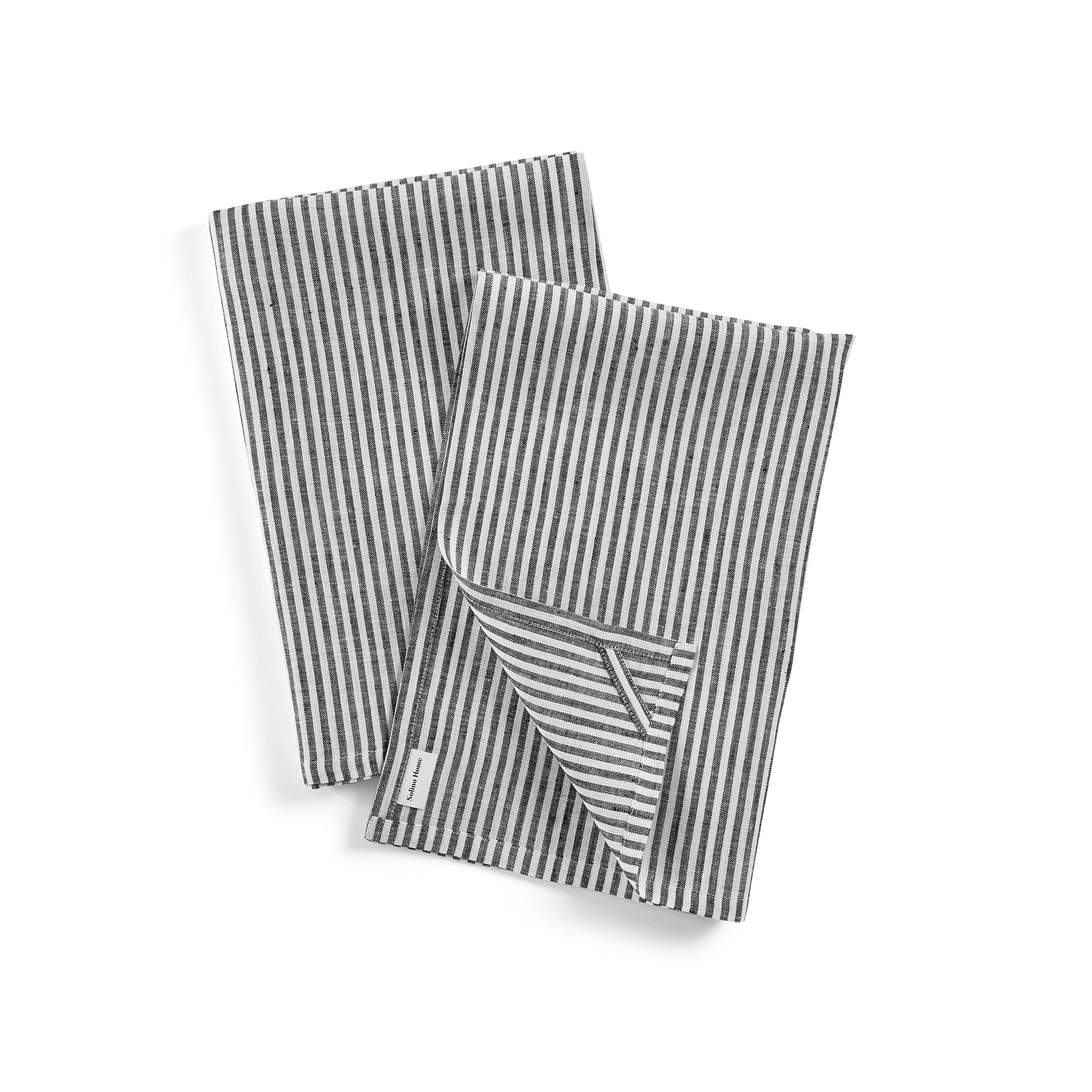 Premium Narrow Stripe Cotton Kitchen Towels - Set of 2 Absorbent Dish Towels for Drying Dishes & Cleaning - Soft & Durable for Everyday Kitchen Use