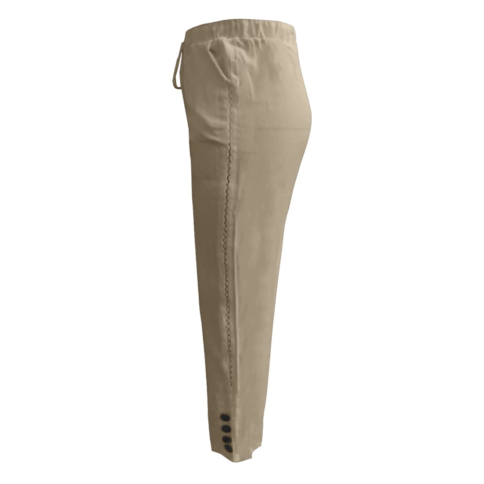 Women's High Waist Wide Leg Palazzo Pants - Casual Work Pants with Smocked Elastic Waist, Loose Comfort Fit & Side Pockets - Perfect for Office, Travel & Lounge Wear