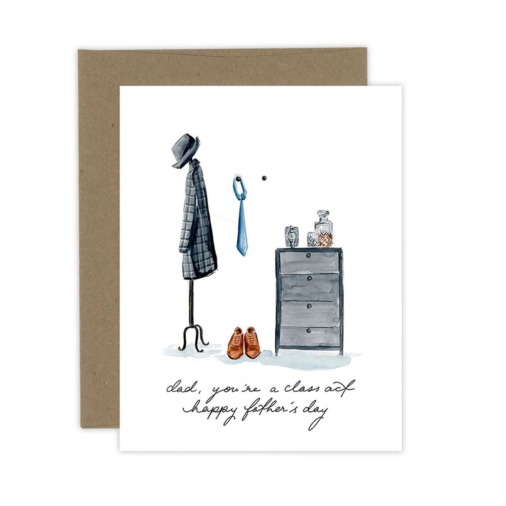 ALMEIDA ILLUSTRATIONS Dad's A Class Act - Funny Father's Day Gift for Dad, Husband - Perfect for Birthday, Anniversary & Retirement - Home & Office Decor