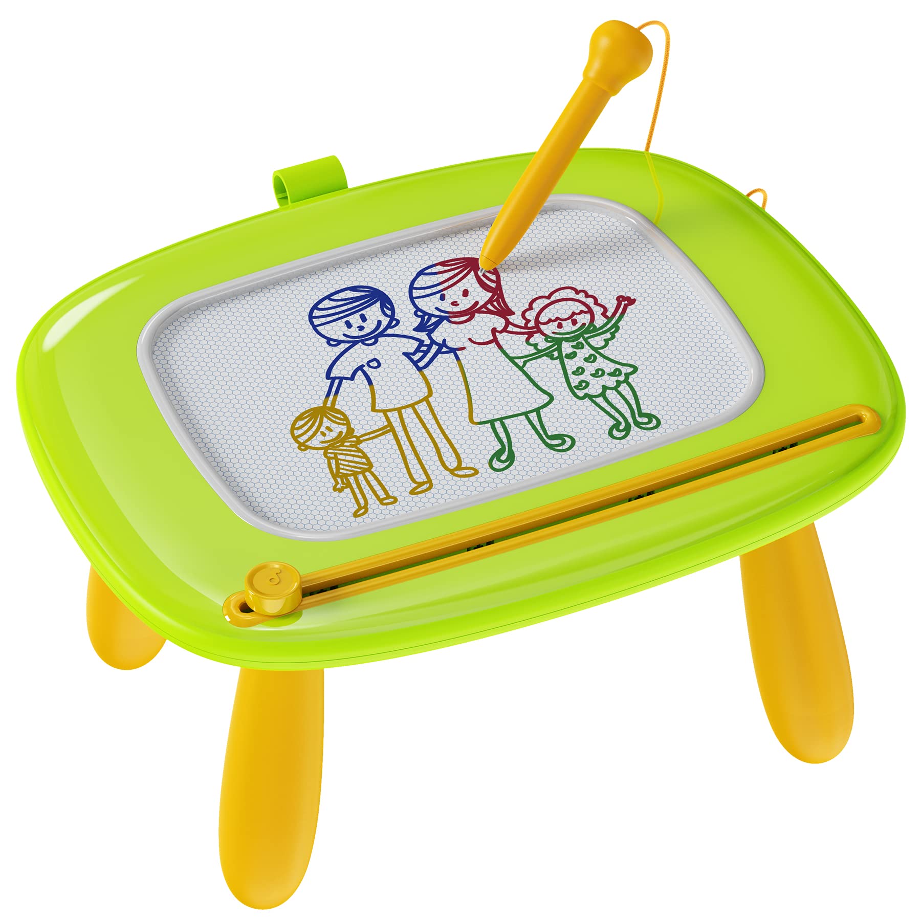 Magnetic Drawing Board for Toddlers 1-3 - Educational Sensory Toy for Birthday & Christmas Gifts - Green