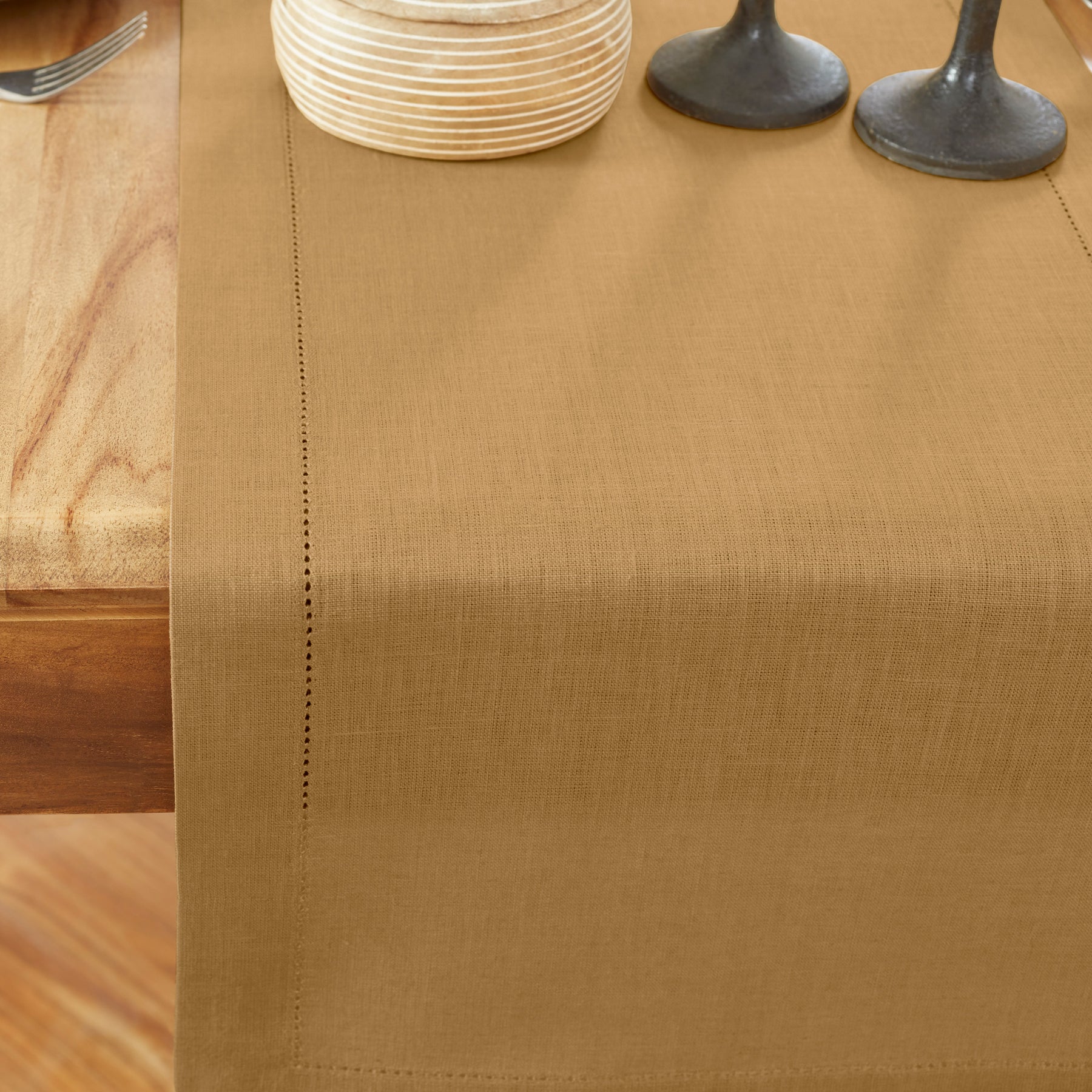 Elegant Medium Weight Hemstitch Table Runner - Perfect for Dining Tables, Weddings, and Holiday Decorations