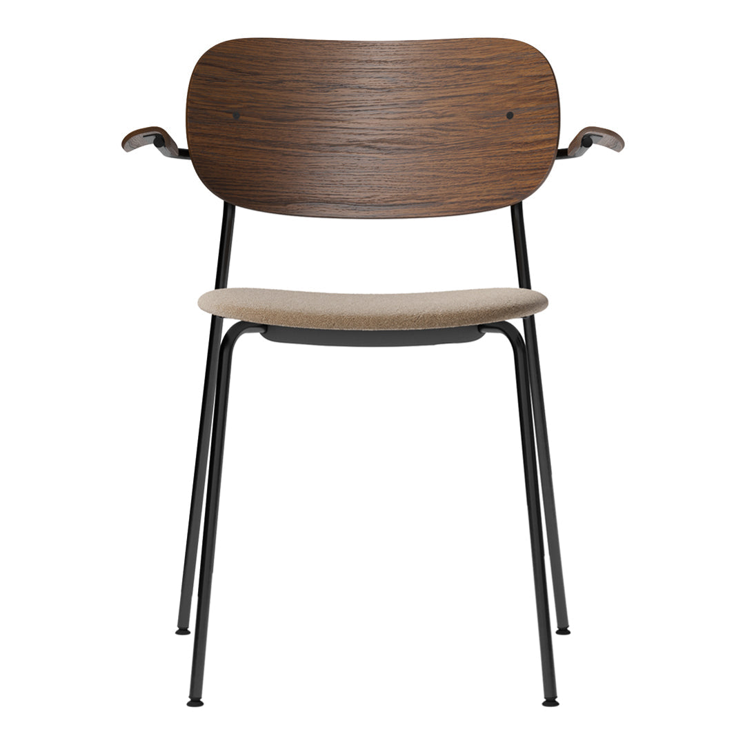 Modern Wooden Dining Chairs with Armrests & Upholstered Seats - Comfortable Kitchen, Dining Room, and Breakfast Nook Furniture for Home Decor