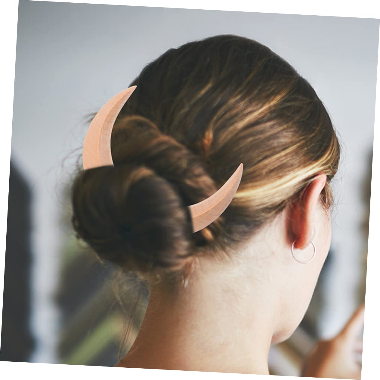 POPETPOP Wooden Hair Sticks for Women - Chinese Style Hairpins, Hair Barrettes & Bun Sticks with Natural Fragrance - Perfect for Updos, Weddings & Traditional Hairstyles
