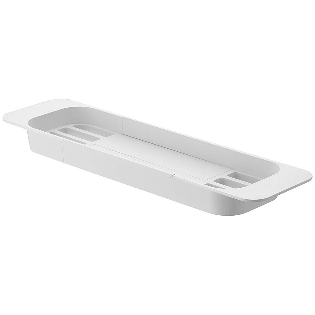 Adjustable Bathtub Reading & Wine Rack - Extendable Bathroom Storage Shelf for Books, Glasses & Toiletries | Perfect for Relaxing Baths & Spa Nights (Color A)