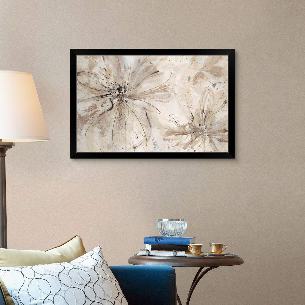 Floral Milk and Honey Black Framed Art Print - Elegant Wall Decor for Living Room, Bedroom & Office
