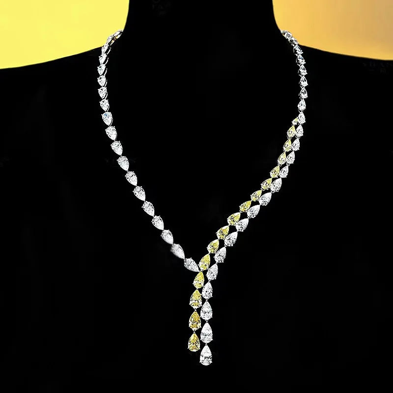 Flowing Hearts Necklace for Women - Romantic Love Pendant Jewelry Gift for Her - Perfect for Anniversaries, Valentine's Day & Special Occasions