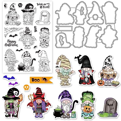 Halloween Gnome Stamp and Die Set