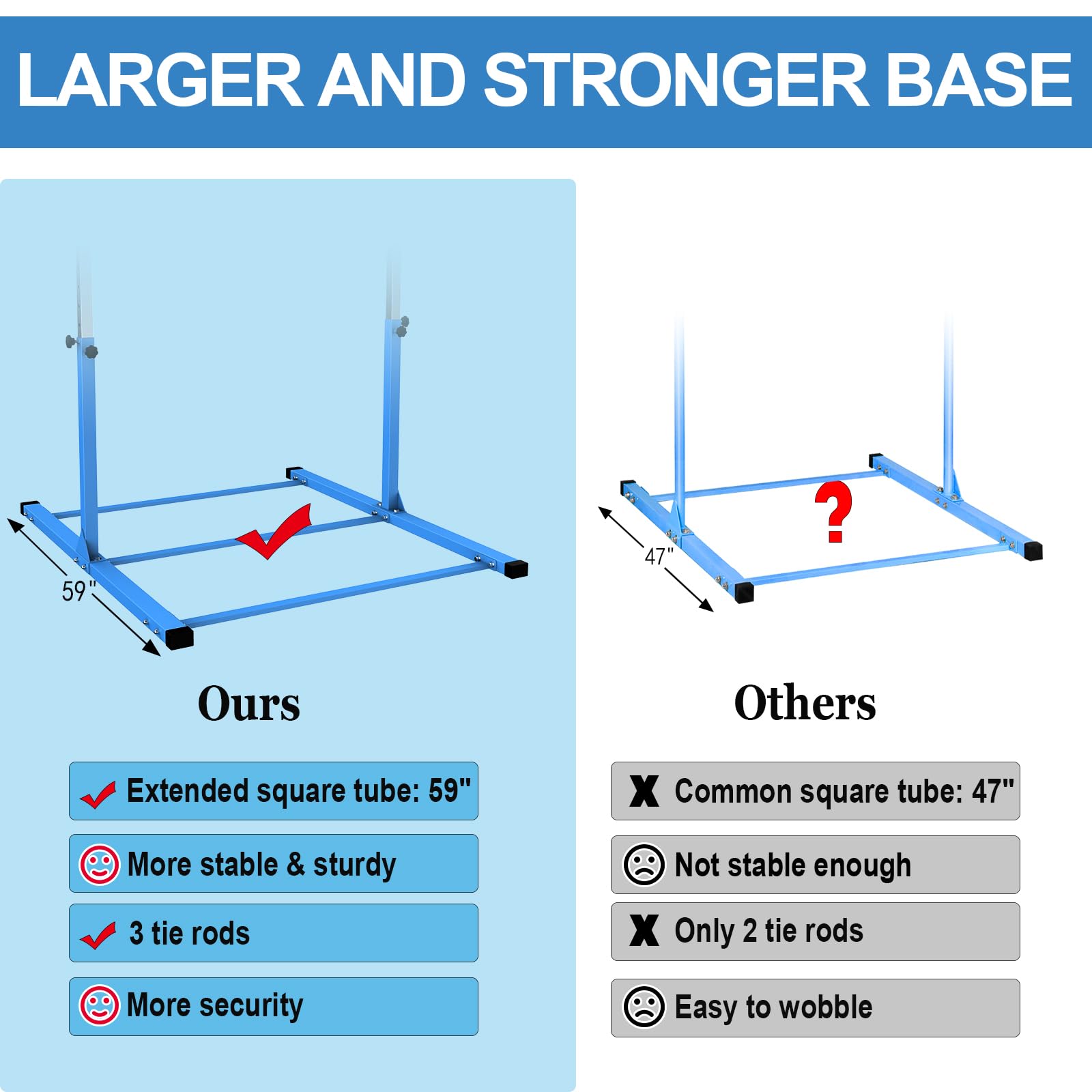 SHIWEI Adjustable Gymnastics Bar for Kids - 3' to 5' Height Horizontal Kip Training Bar - Perfect for Home Practice, Backyard Play & Gymnastics Skill Development
