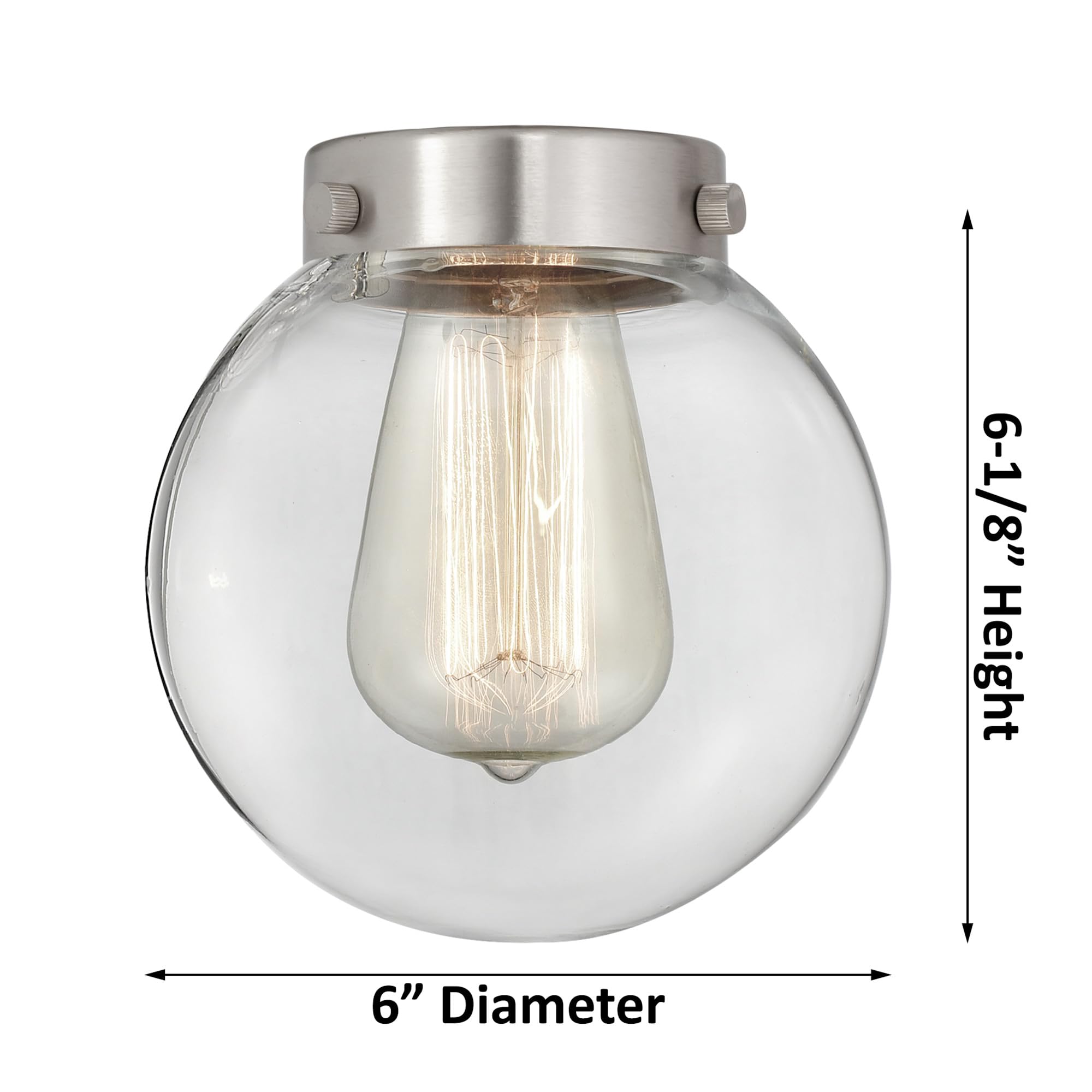 Ballston Collection Chrome Finish Transitional One Light Mini Pendant - Modern Lighting Fixture for Kitchen Island, Dining Room & Entryway Decor