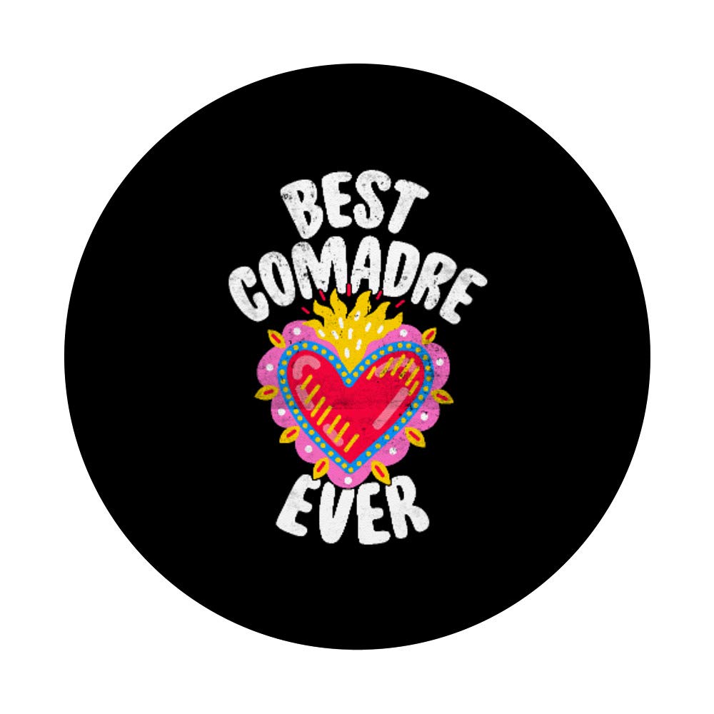 Mexican Heart Comadres PopSockets PopGrip - Swappable Phone Grip for iPhone, Samsung & Tablets | Perfect for Selfies, Video Calls & Secure Phone Handling