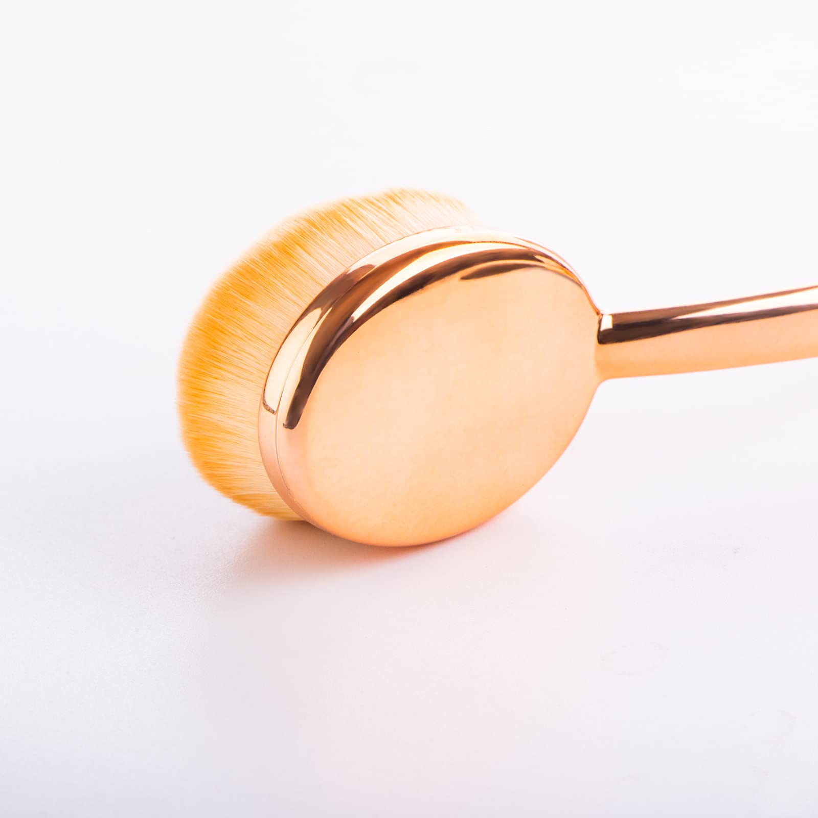 Yoseng 5-Piece Oval Makeup Brush Set - Foundation Brush for Liquid, Cream & Powder - Fast Flawless Application with Travel Case - Perfect for Professional Makeup & Everyday Beauty Routine
