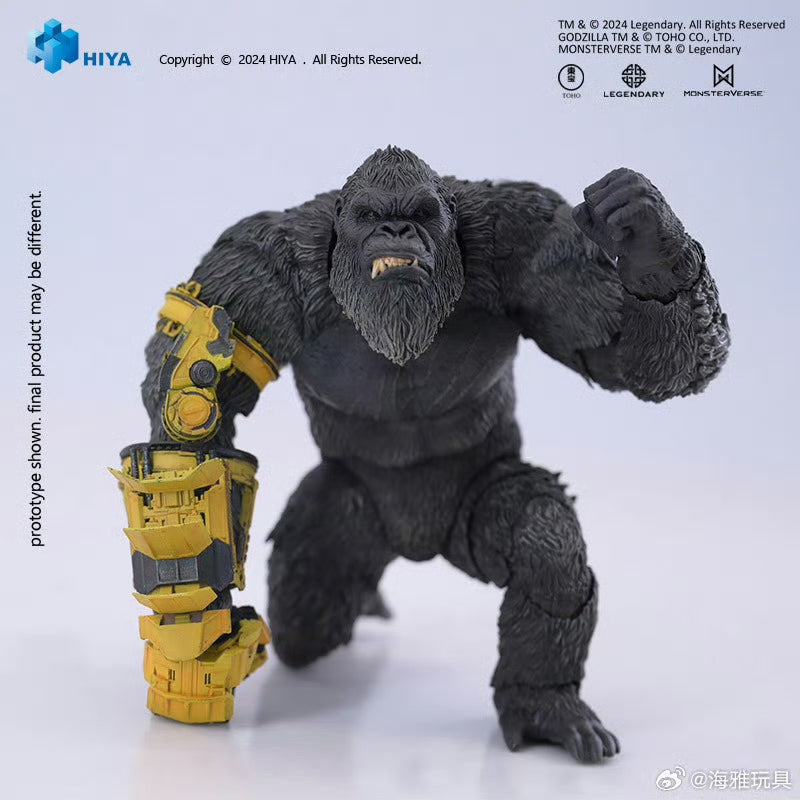 Pre-Order Hiya 6-Inch 16cm Godzilla vs Kong The New Empire Kong B.E.A.S.T. Glove Version Action Figure - Highly Detailed Collectible for Movie Fans & Display