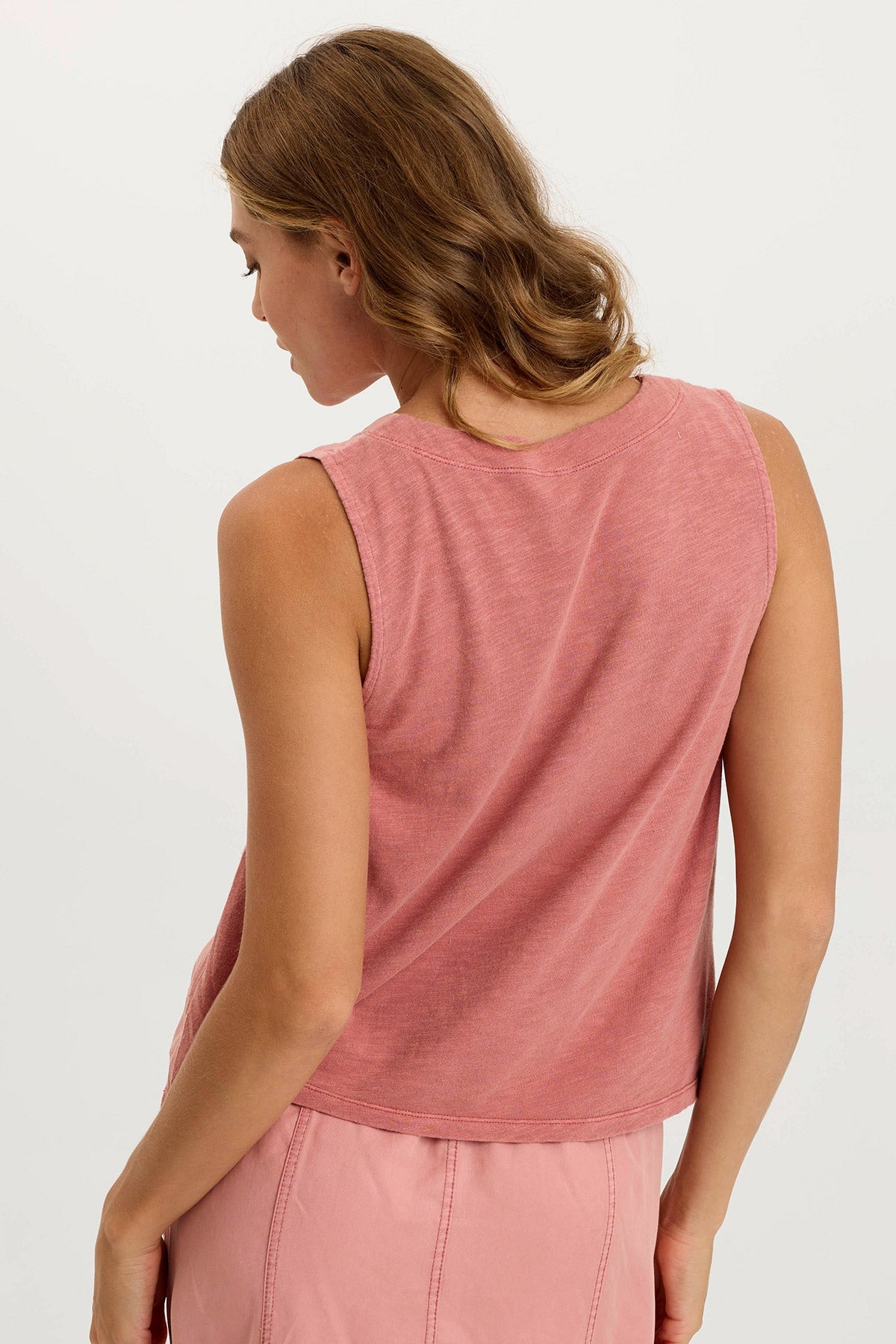 Massimo Twill & Jersey Wide Neck Tank Tops for Women - Comfortable Stretchy Casual & Workout T-Shirts - Perfect for Yoga, Gym, Running & Everyday Wear