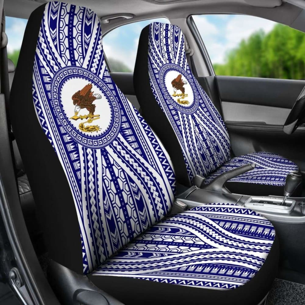 American Samoa Flag Blue Car Seat Covers - Premium Custom Fit for Cars, Trucks & SUVs | Durable & Stylish Protection for Road Trips & Daily Commutes