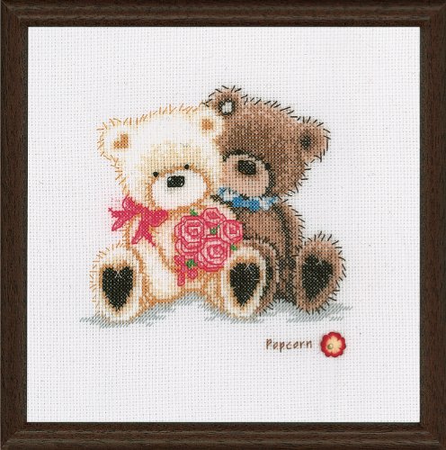 Counted Cross Stitch Kit - Happy Valentine's Day Embroidery Pattern for DIY Home Decor & Gifts | Perfect for Beginners, Wall Art, and Craft Projects