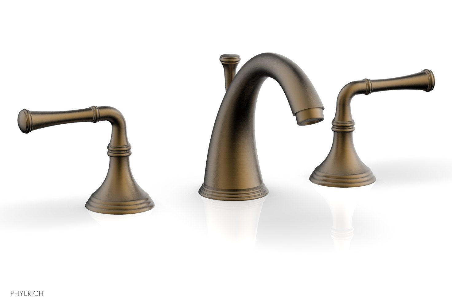 3-Hole Widespread Bathroom Faucet - D205 Brushed Nickel Finish for Vanity Sink - Perfect for Modern Home & Commercial Restrooms