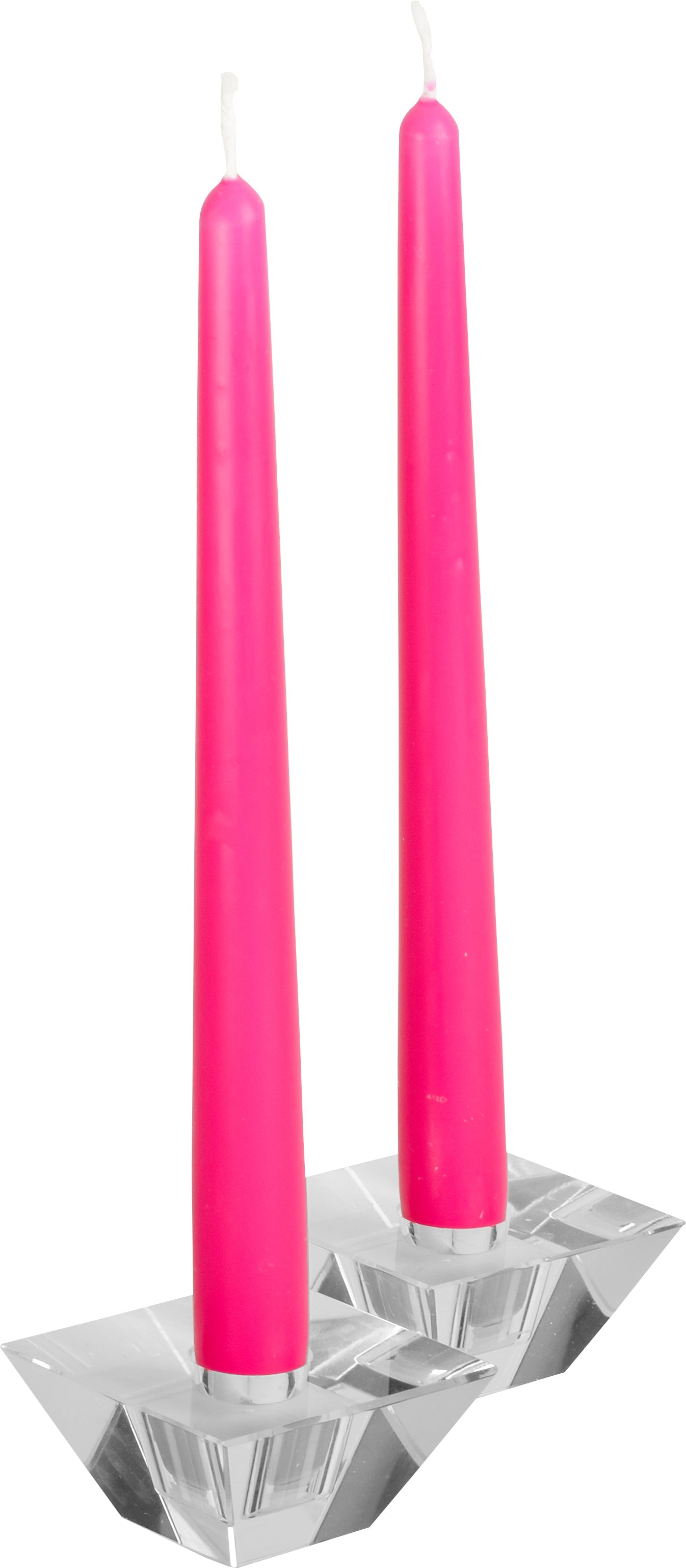 12 Inch Fuchsia Taper Candles - Long-Lasting Premium Wax Candles for Weddings, Romantic Dinners & Home Decor