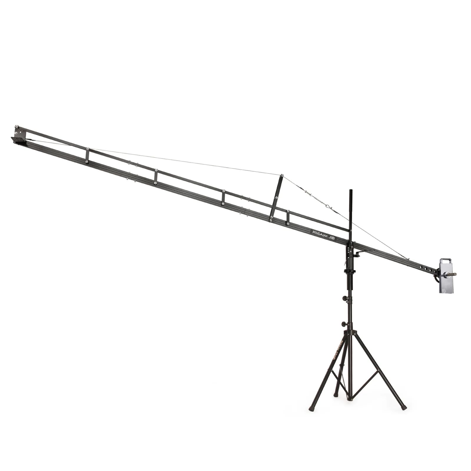 PROAIM 14ft Camera Crane Jib with Stand - Compatible with Gimbals, Pan-Tilt & Fluid Heads for DSLR Video Cameras (Up to 8kg/17.6lb) - Perfect for Film Production, Wedding Videography & YouTube Content Creation (Model P-14-JS)