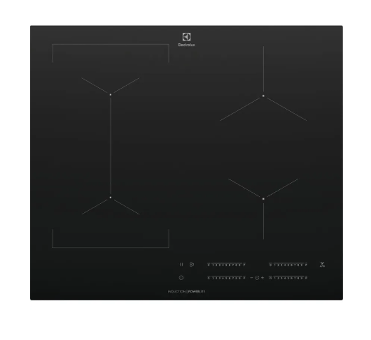 Electrolux EHI644BF 60cm 4-Zone Induction Cooktop with PowerLite Technology - Fast, Energy-Efficient Cooking for Home Kitchens & Professional Use