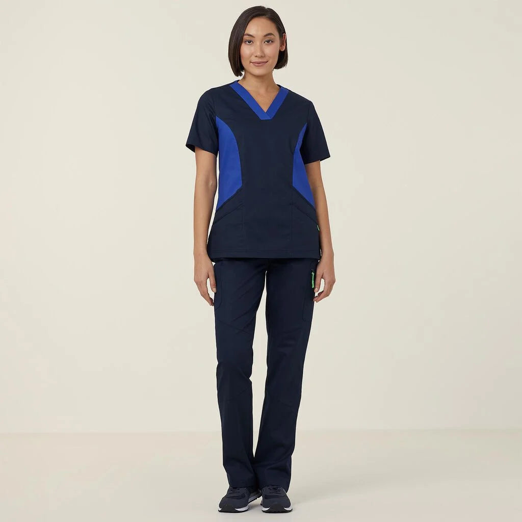 Next Generation Antibacterial Active Nightingale Scrub Top - Comfortable Medical Uniform for Nurses & Healthcare Workers - Perfect for Hospitals, Clinics & Long Shifts