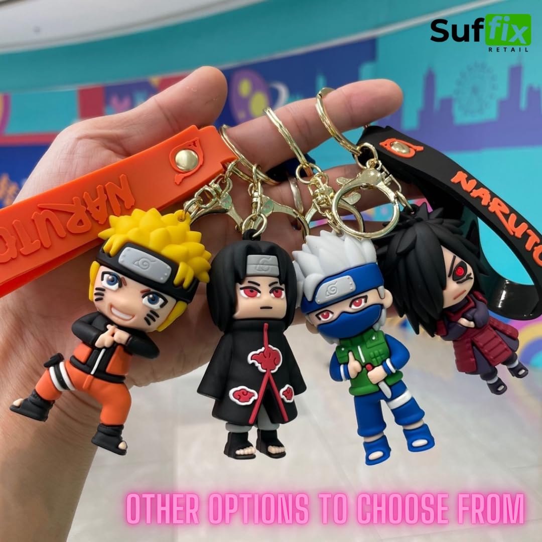 Premium Anime Keychain - One Piece Keychain for Girls, 3D PVC Key Ring, Cute Keychain Accessories for Backpacks, Purses & Gifts | Suffix Retail