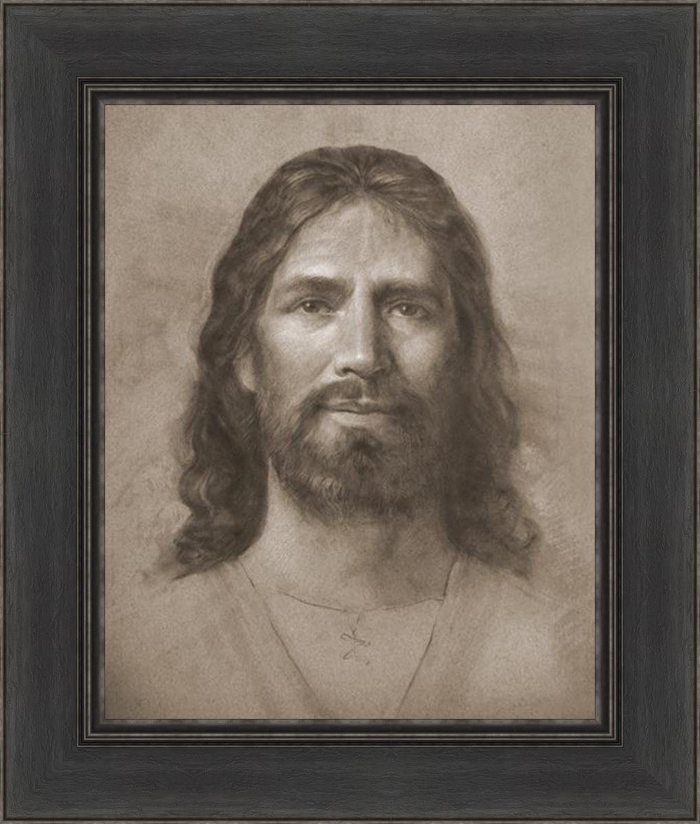 Christ Head Study - Religious Artwork for Home Decor, Church Display & Spiritual Inspiration