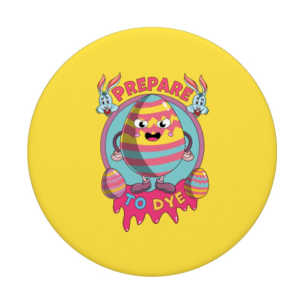 Funny Easter Bunny Egg Hunt Tee Kids PopSockets PopGrip - Swappable Phone & Tablet Grip for Easter Egg Dyeing & Holiday Celebrations