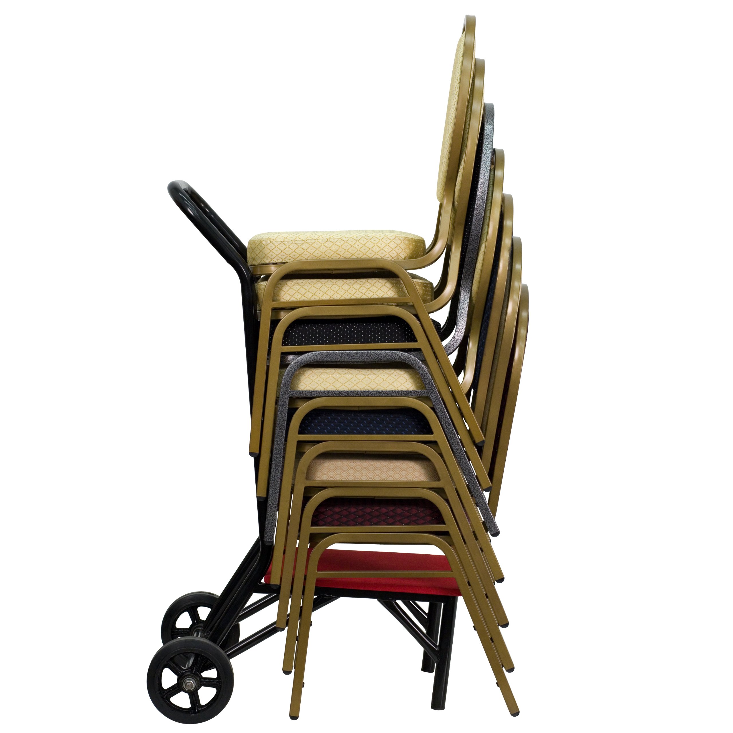 Flash Furniture Theresa Banquet Chair - Stackable Event Chairs with Dolly Wheels for Weddings, Conferences & Banquet Halls