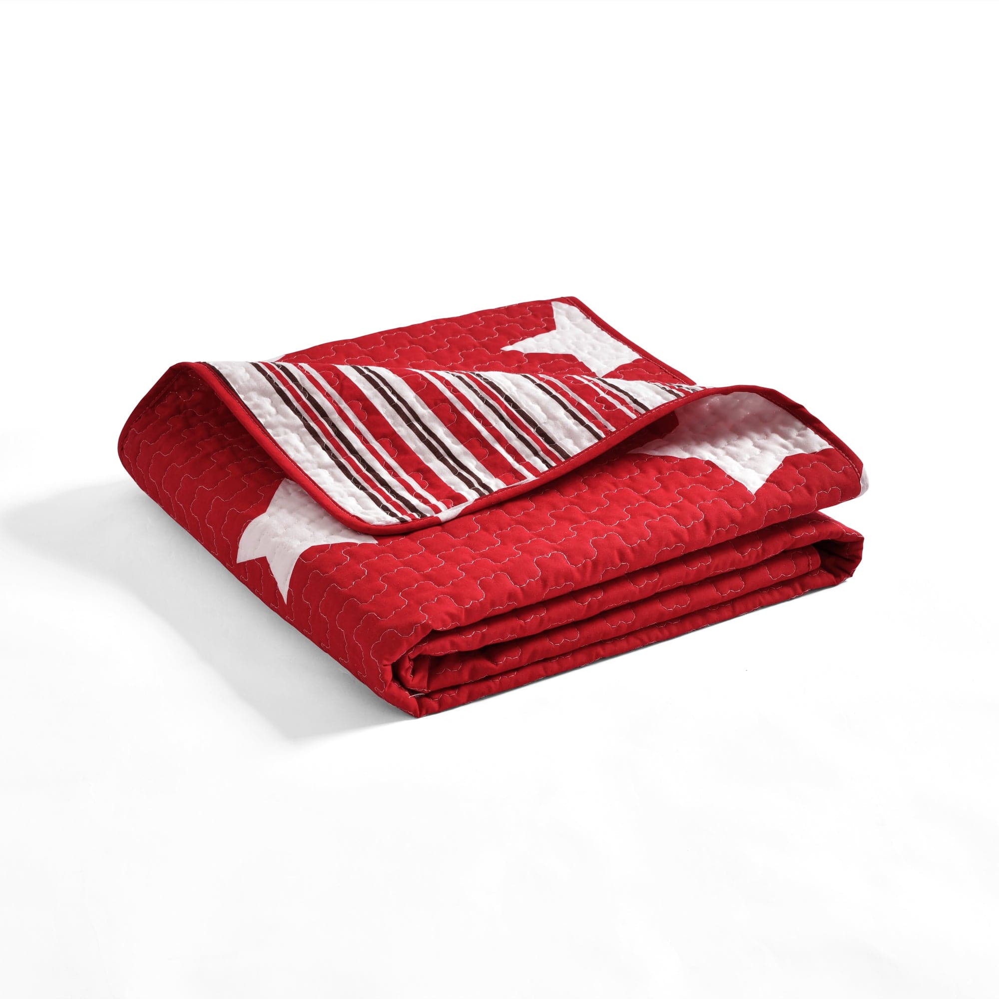 Star Reversible Cotton Throw Blanket - Soft & Cozy Double-Sided Design for Couch, Bed & Sofa - Perfect for Home Decor, Gifts & Winter Warmth