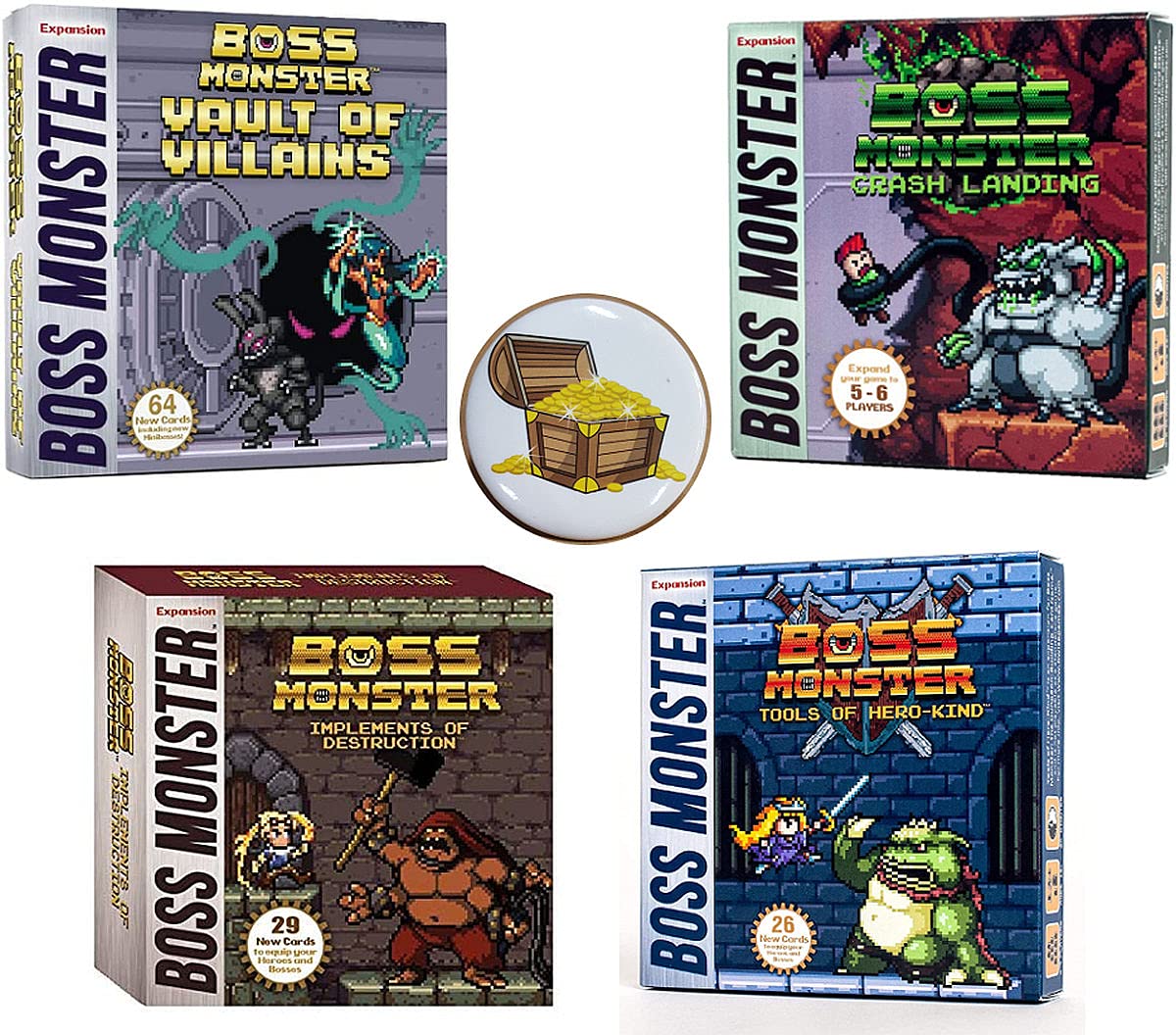AMA Boss Monster Board Game Expansion Bundles - Strategic Card Game for Family & Friends Game Night | Perfect for Parties & Group Gatherings